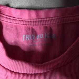 True Religion Pink Crewneck Sweatshirt